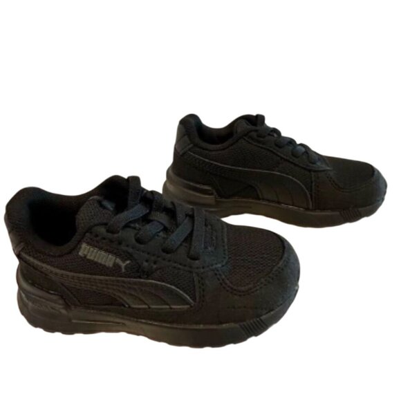 Puma KinderFit All Black Toddler Sneakers Size 7C - Picture 1 of 8